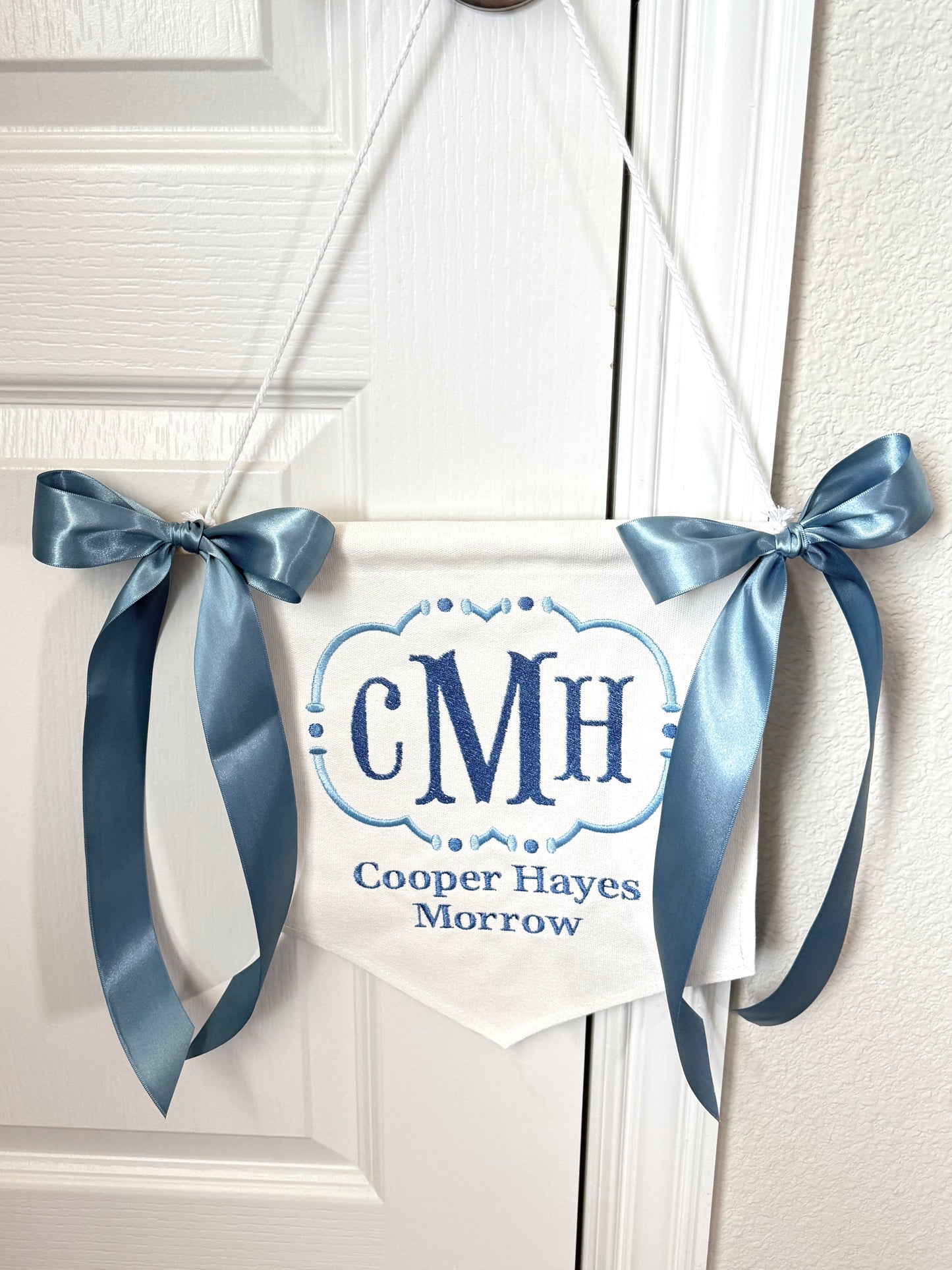 Personalized Baby Boy Announcement Banner