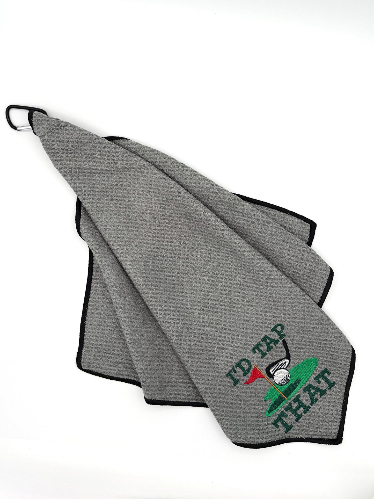 Embroidered Golf Towel - I'd Tap That
