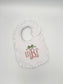 Personalized Baby Girl Ruffle Bib | Monogram & Bow Embroidered Bib