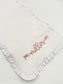Personalized Baby Girl Burp Cloth | Embroidered Name with Bows