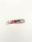 Cute Fabric Keychain, Handmade Key Fob, Key Ring Accessory, Gift for Her, Wrist Keychain