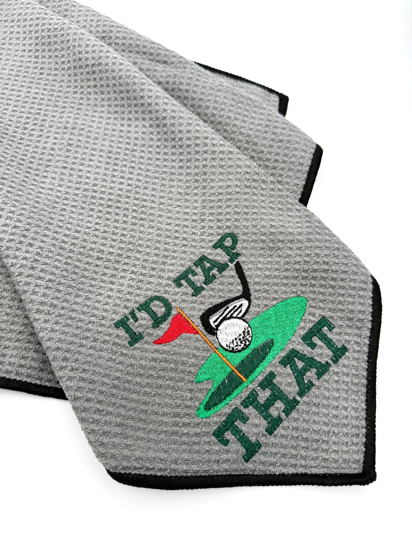 Embroidered Golf Towel - I'd Tap That