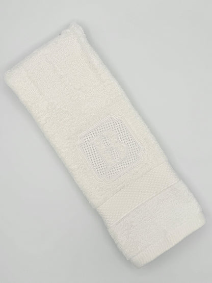 Personalized Embroidered Hand Towel with Monogram Initial | Luxury Bathroom Decor