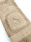 Personalized Embroidered Hand Towel with Monogram Initial | Luxury Bathroom Decor