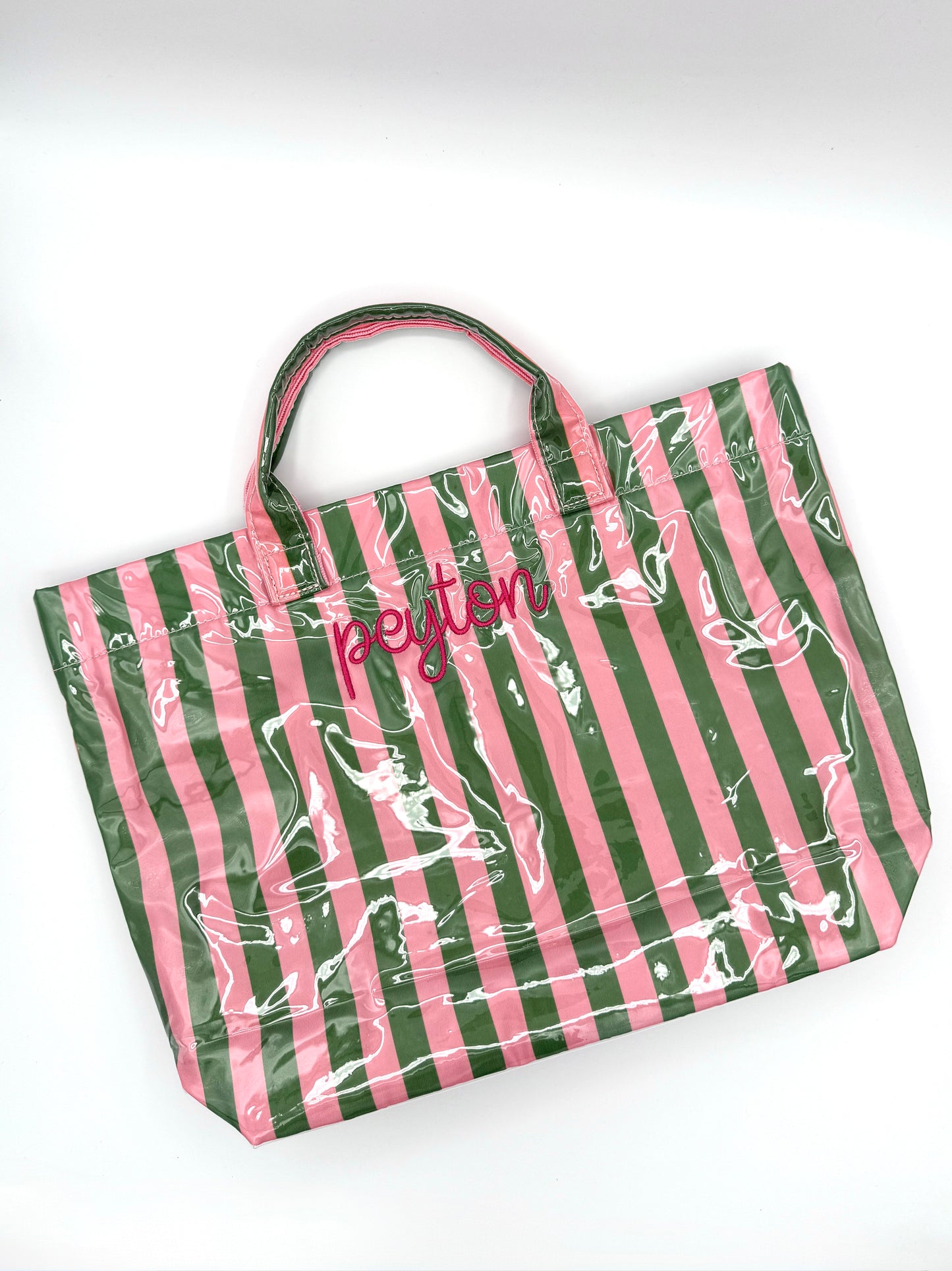 Wipeable Beach Bag - Personalized Embroidered Name