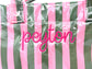 Wipeable Beach Bag - Personalized Embroidered Name