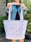 Quilted Everyday Tote Bag - Pink Floral