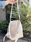 Quilted Everyday Tote Bag - Tan Stripe