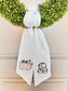 Embroidered Pumpkin Wreath Sash | Personalized Fall Door Decor