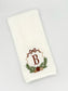 Pumpkin Crest Embroidered Hand Towel | Personalized Initial Bathroom Towel | Fall Decor