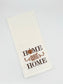 Home Sweet Home Fall Tea Towel | Embroidered Pumpkin Kitchen Towel