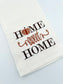 Home Sweet Home Fall Tea Towel | Embroidered Pumpkin Kitchen Towel