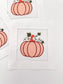 Fall Pumpkin Cocktail Napkins - Set of 4 | Embroidered Cloth Napkins | Thanksgiving Cocktail Napkins