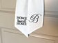 Personalized Home Sweet Home Wreath Sash with Initial | Embroidered Door Wreath Sash