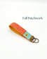 Cute Fabric Keychain, Handmade Key Fob, Key Ring Accessory, Gift for Her, Wrist Keychain