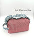 Patriotic Quilted Boxy Bag | Red, White & Blue Makeup Bag | Americana Cosmetic Pouch | Travel Toiletry Bag