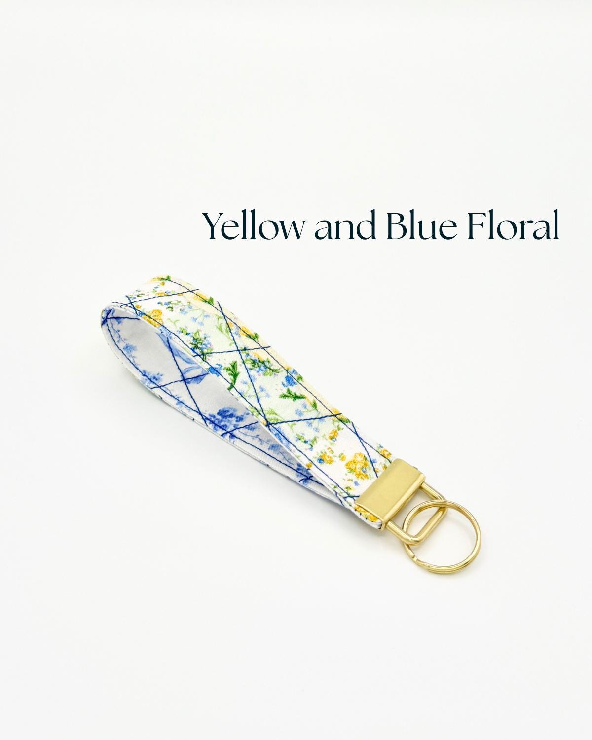 Cute Fabric Keychain, Handmade Key Fob, Key Ring Accessory, Gift for Her, Wrist Keychain