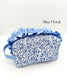 Personalized Quilted Makeup Bag, Handmade Ruffle Cosmetic Pouch, Travel Toiletry Bag, Monogram Makeup Bag, Zipper Bag, Boxy Bag