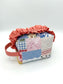 Personalized Quilted Makeup Bag, Handmade Ruffle Cosmetic Pouch, Travel Toiletry Bag, Monogram Makeup Bag, Zipper Bag, Boxy Bag